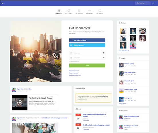 New Jomsocial Theme - JS Column is available for download. The JomSocial Column Theme brings users totally new look and feel for your Social website.